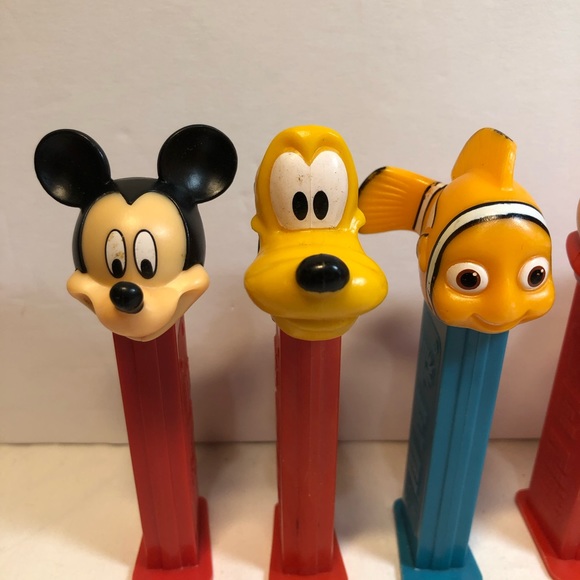 Lot Of 5 Disney Pez Pluto Mickey Tigger Pooh Nemo Slovenia Hungary & China Made - Picture 4 of 16